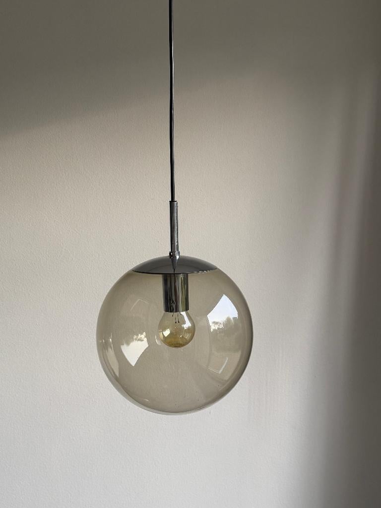 Vintage glazen bollamp, Ophalen, Minder dan 50 cm