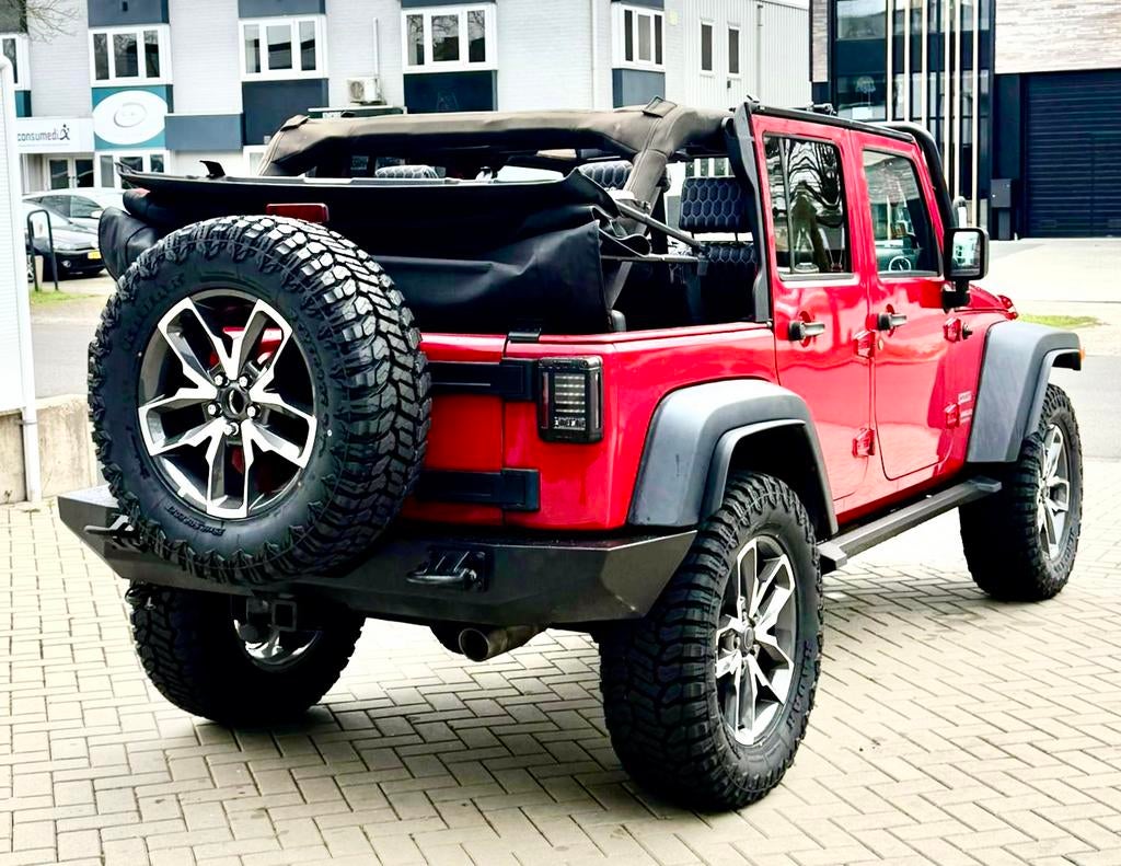 ‼️JEEP WRANGLER JK 3.8 V6 200PK SAHARA SOFTTOP YOUNGTIMER‼️, Zwart, Leder, Bedrijf, Handgeschakeld