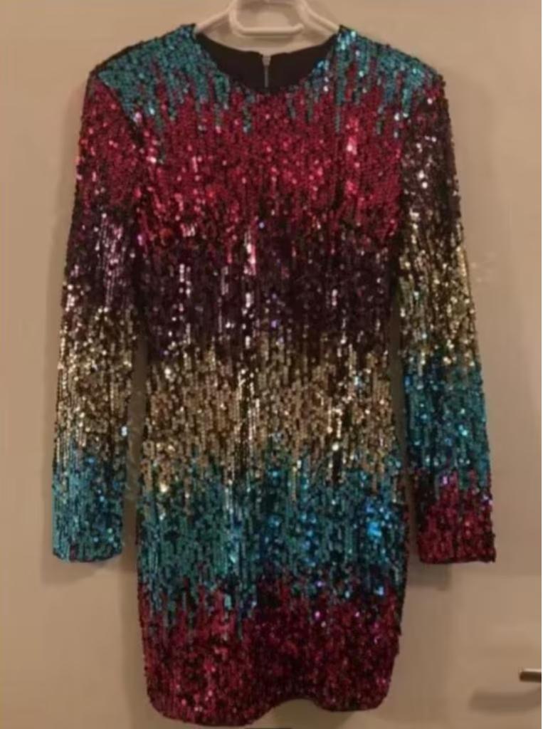 Pailetten/glitter jurkje, Ophalen, Nieuw, Maat 34 (XS) of kleiner, Carnaval