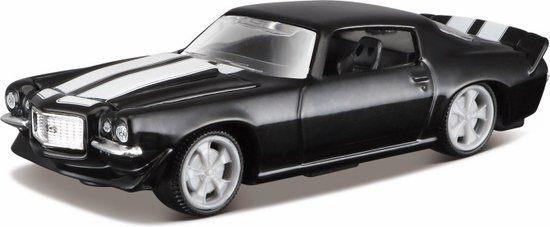 Bburago: 1971 Chevrolet Camaro Z/28 Zwart 1:64, Auto, ., Nieuw, Ophalen of Verzenden
