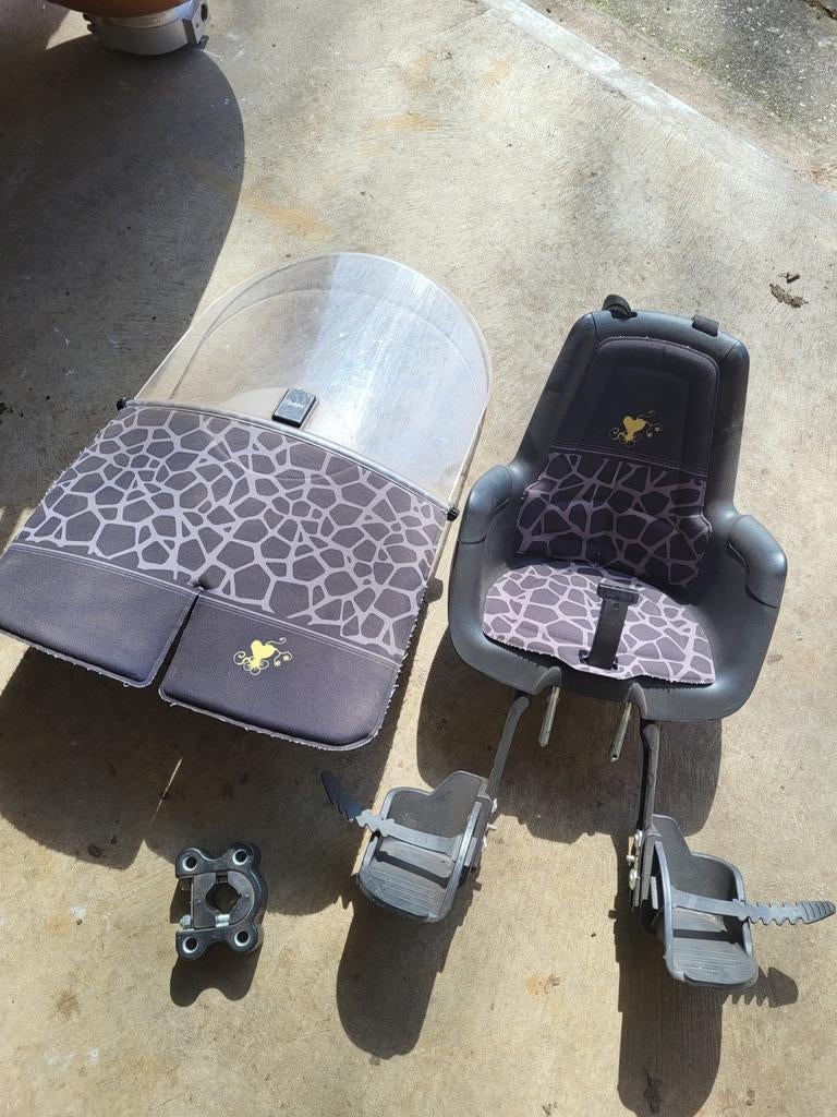 Bobike Mini+ fietsstoeltje met windscherm, Fietsen en Brommers, Fietsaccessoires | Fietsstoeltjes, Ophalen of Verzenden, Gebruikt