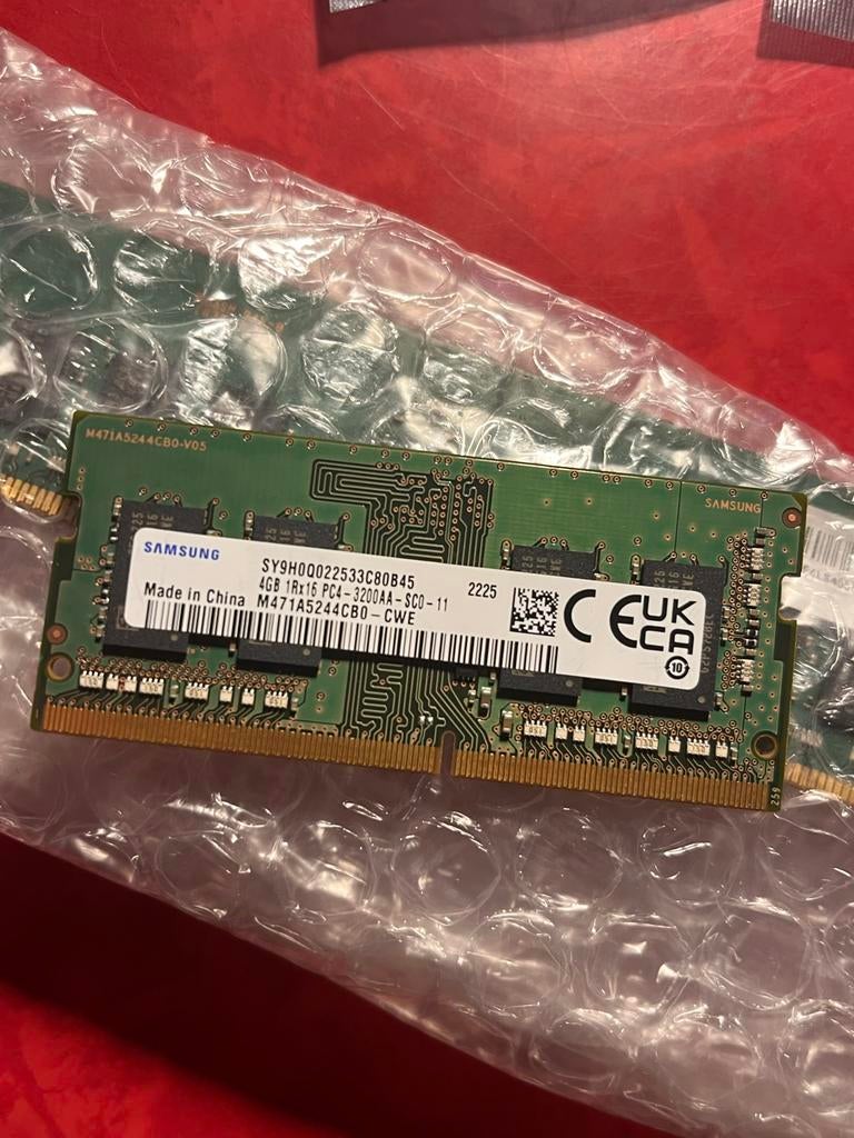Samsung DDR4 SODIMM 4GB 3200Mhz, Computers en Software, RAM geheugen, Gebruikt, DDR4, Ophalen of Verzenden, Laptop
