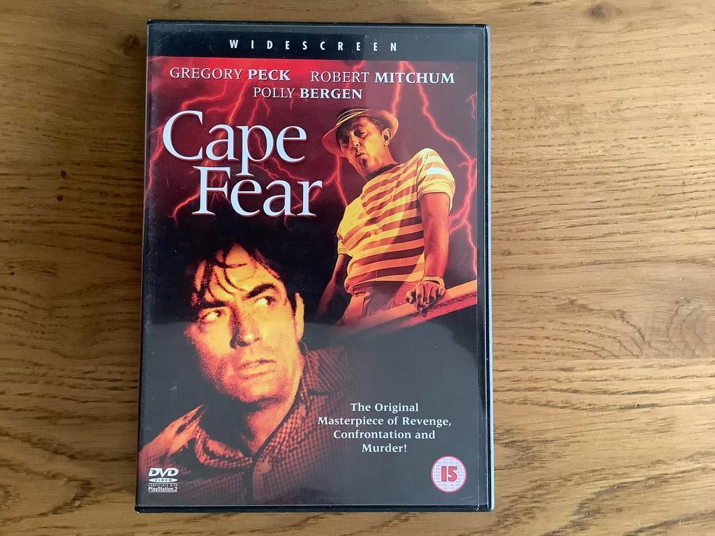 9). Cape Fear (1962) Gregory Peck, Robert Mitchum., Cd's en Dvd's, Dvd's | Klassiekers, Gebruikt, Actie en Avontuur, 1960 tot 1980