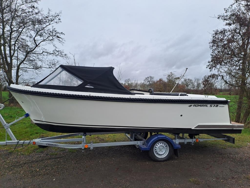 Admiral 575 tender sloep Suzuki 30 pk, Ophalen, 10 tot 30 pk, Zo goed als nieuw, 3 tot 6 meter