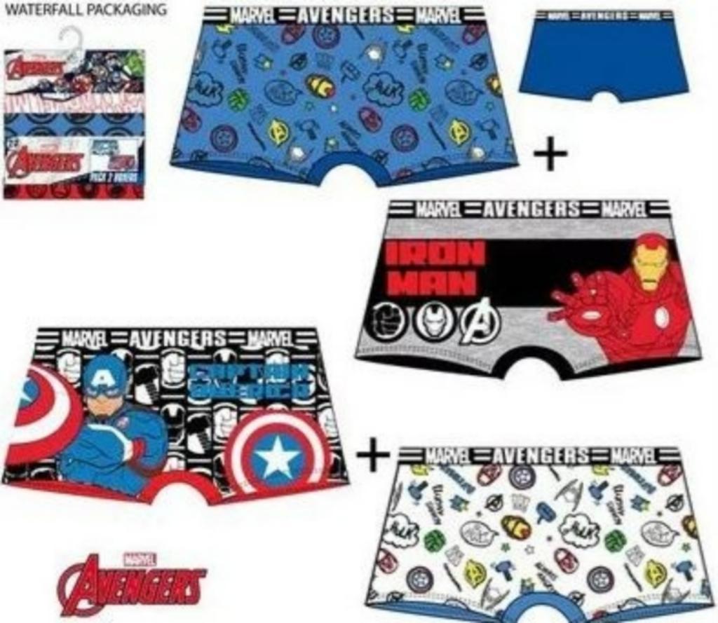 Avengers Boxershort (set van 2) Mt 92/98 - 104/110 - 116/128, Nacht- of Onderkleding, Nieuw, Ophalen of Verzenden, Marvel