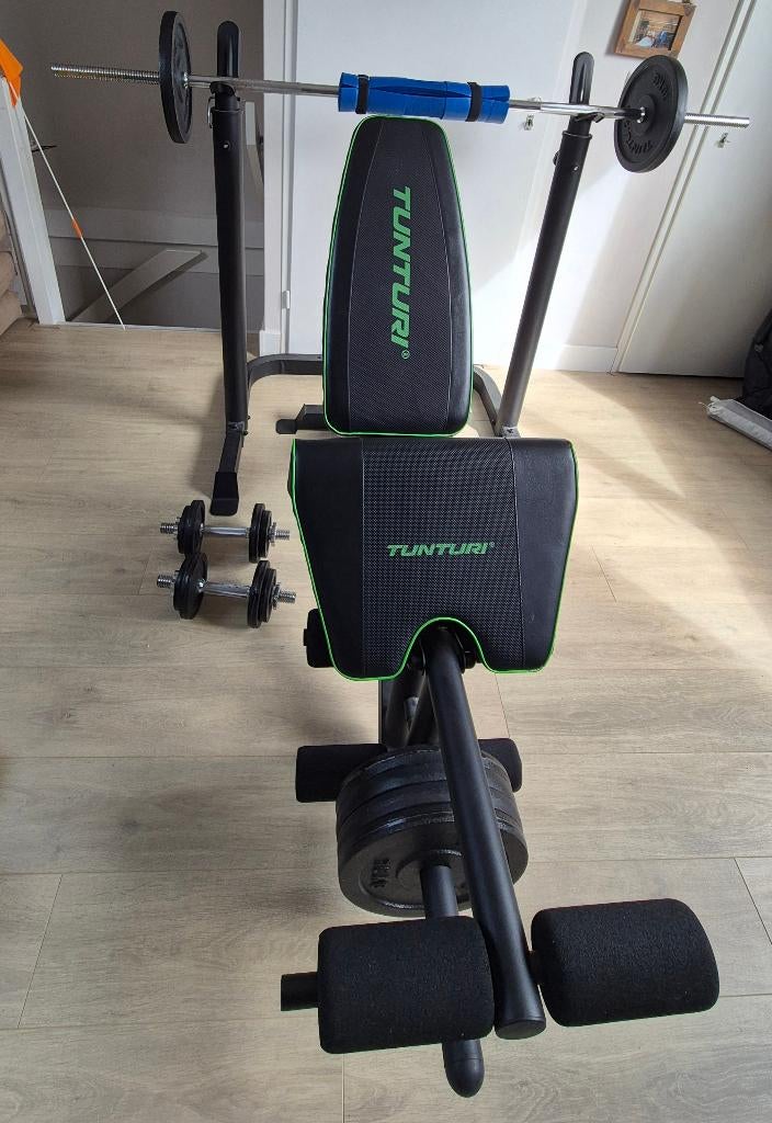 Complete fitness/halterset Tunturi, Ophalen, Gebruikt, Halterset