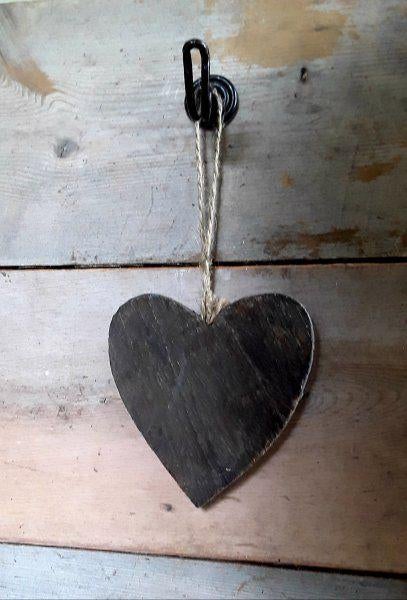 Houten hart aan touwtje - nieuw (3 stuks beschikbaar), Huis en Inrichting, Ophalen of Verzenden, Nieuw, Hout