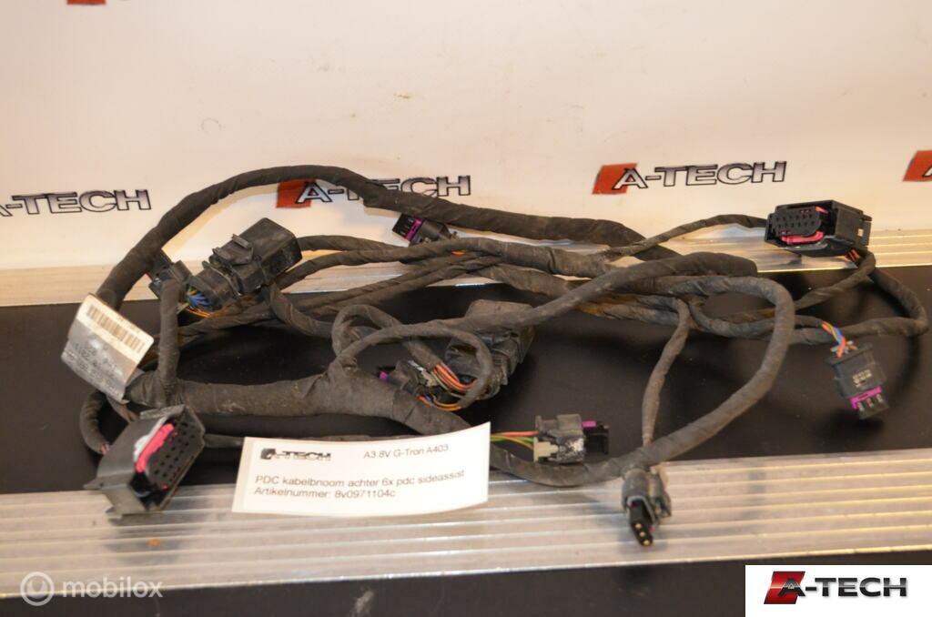 Kabelboom PDC 6x Audi A3 Sportback 8V 13-18 8v0971104c A403, Audi, Gebruikt, Audi, Ophalen of Verzenden