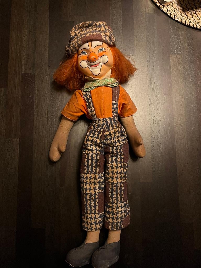 Oude jaren 60 clown pop, Antiek en Kunst, Antiek | Speelgoed, Ophalen of Verzenden