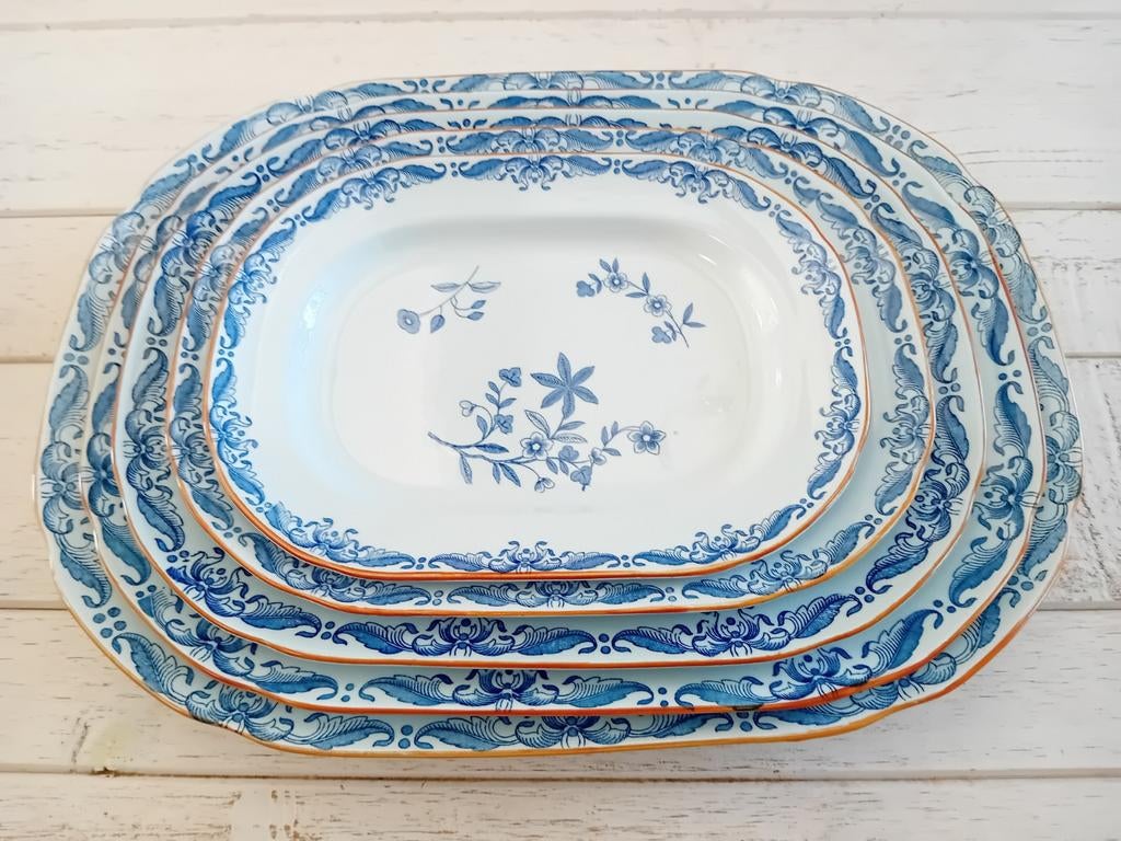 5 zeldzame Rorstrand Ostindia rechthoekige serveerschalen, Huis en Inrichting, Keuken | Servies, Ophalen of Verzenden, Overige stijlen