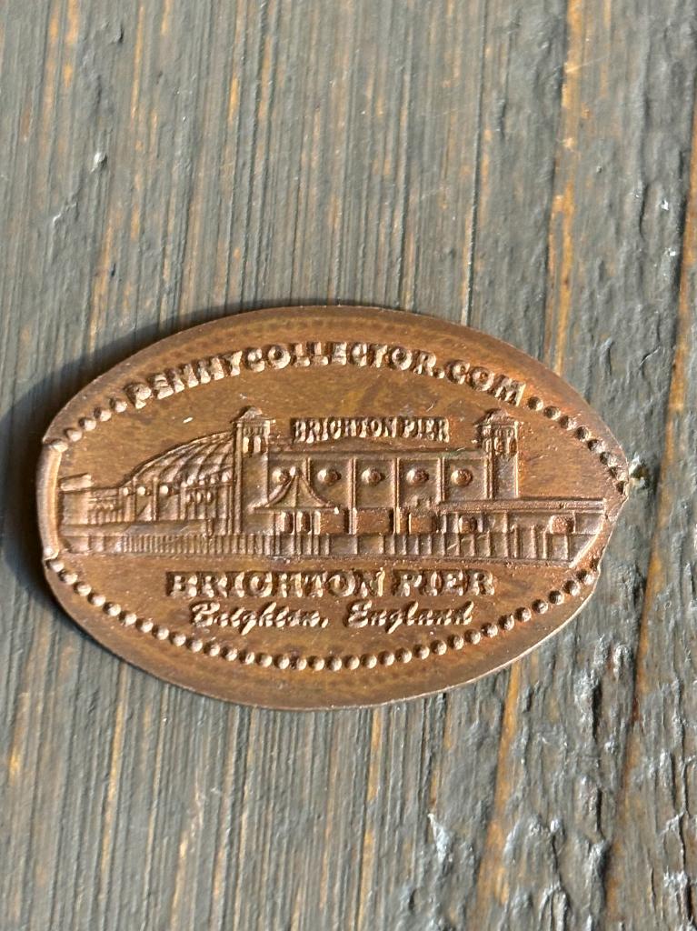 Pressed Penny Brighton Pier, Ophalen of Verzenden, Overige materialen, Buitenland