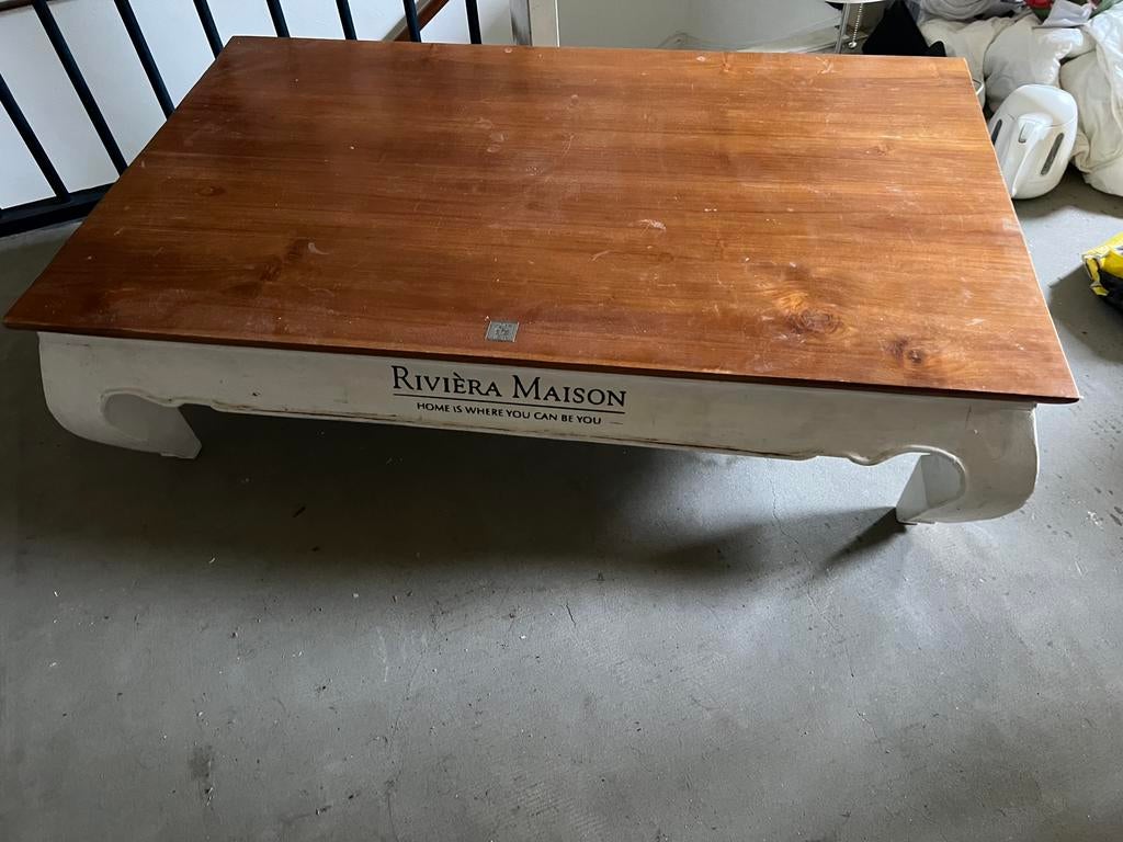 Salon tafel hout Riviera Maison, Ophalen, Gebruikt, 100 tot 150 cm, 50 tot 100 cm