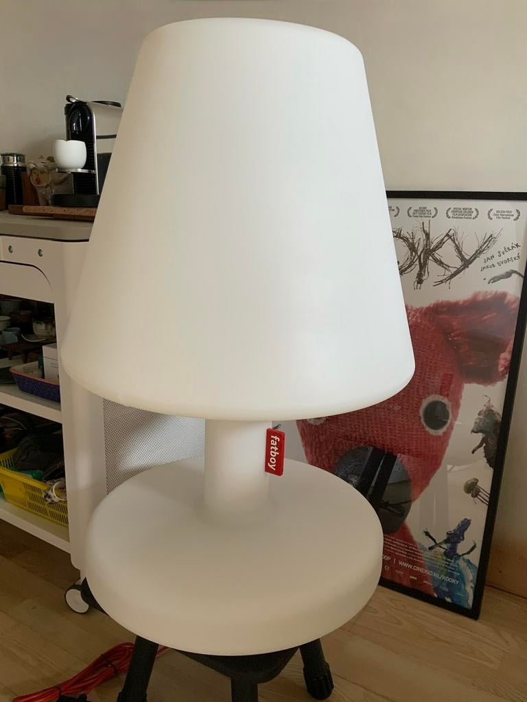 FATBOY LED LAMP EDISON THE GRAND Z.G.A.N., Huis en Inrichting, Lampen | Vloerlampen, Zo goed als nieuw, Minder dan 100 cm, Kunststof