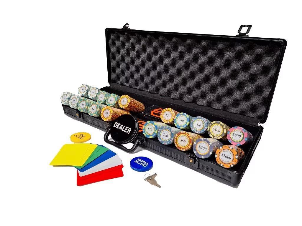 Monte carlo pokerset - Poker set - Pokerchips - Kaartspelen, Cave & Garden, Verzenden, Nieuw, Kouwe Hoek 1B, Waddinxveen