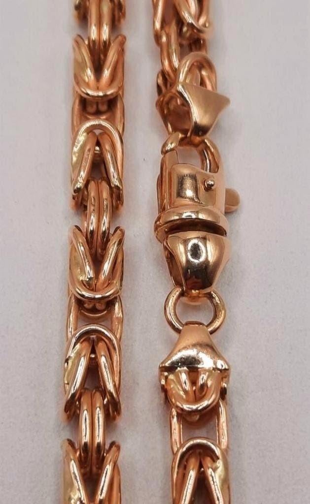 gouden Koningsketting 14kt, Www.bredajuwelier.nl, Nieuw, Ophalen of Verzenden, Www.bredajuwelier.nl