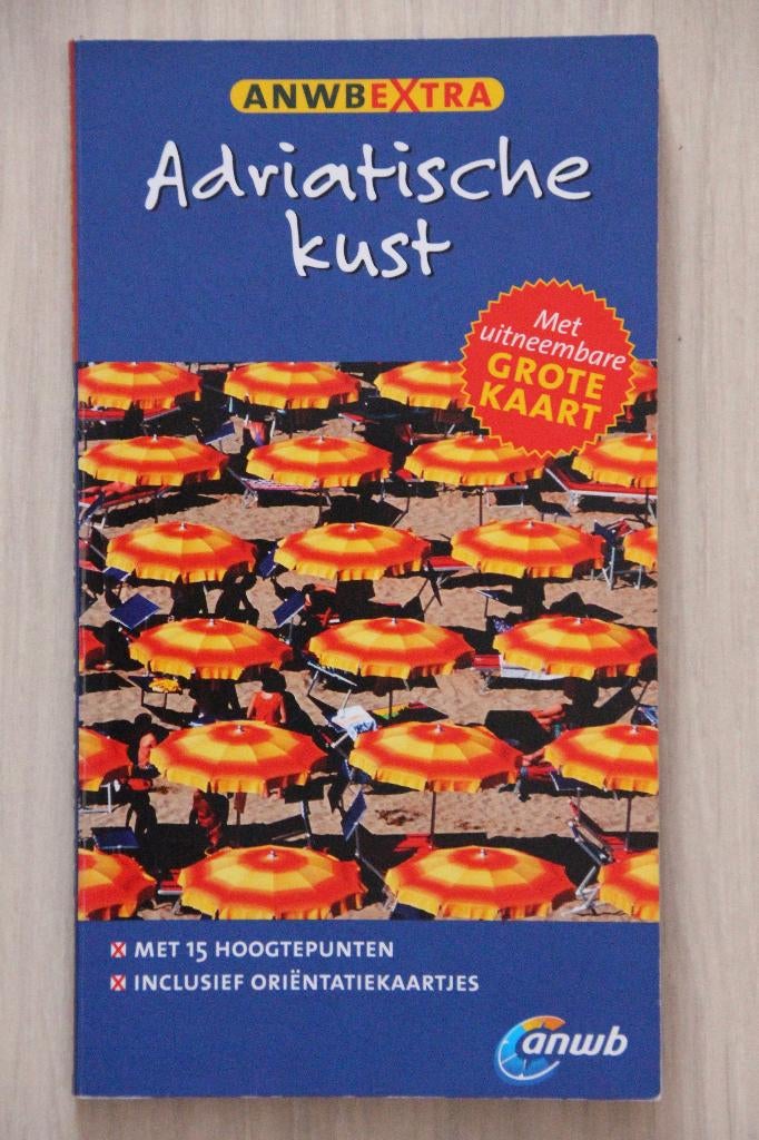 Italië - ADRIATISCHE KUST - ANWB Extra met KAART, ANWB, Europa, Ophalen of Verzenden, Zo goed als nieuw