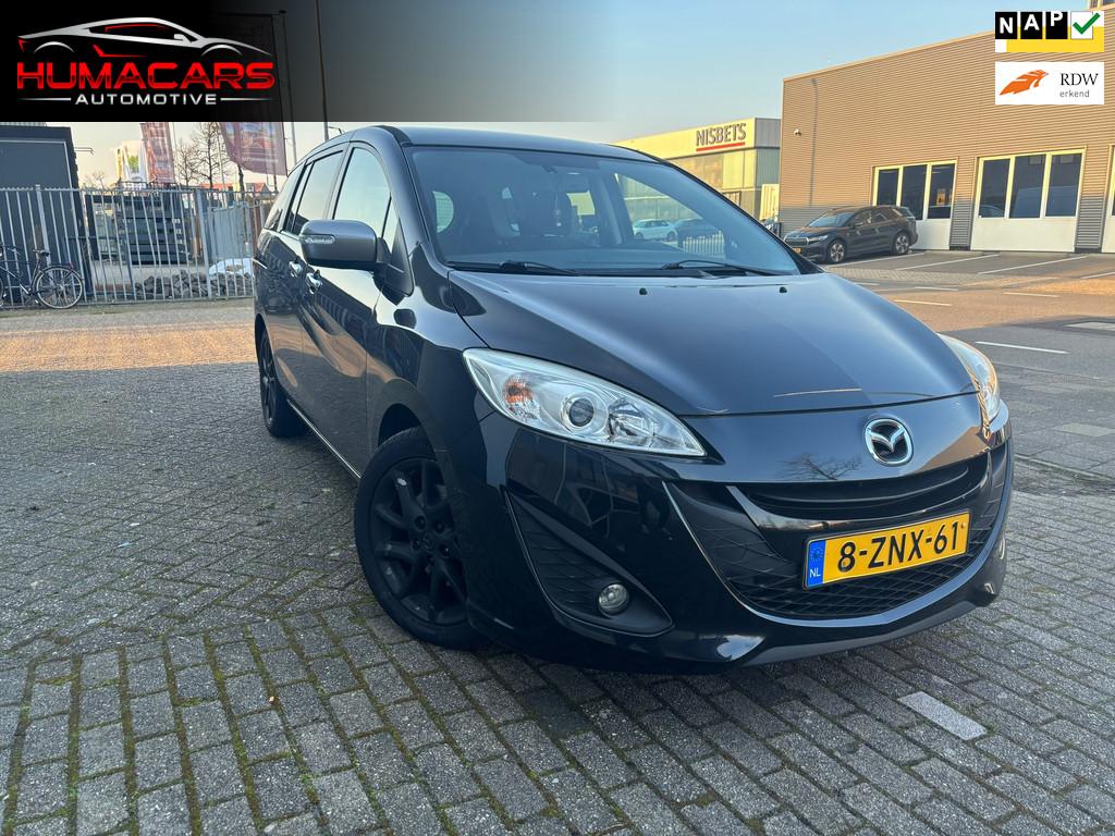 Mazda 5 2.0 Silver Edition|Airco|7 persoons|Nap|navi|nw apk, Voorwielaandrijving, Euro 5, Stof, Gebruikt