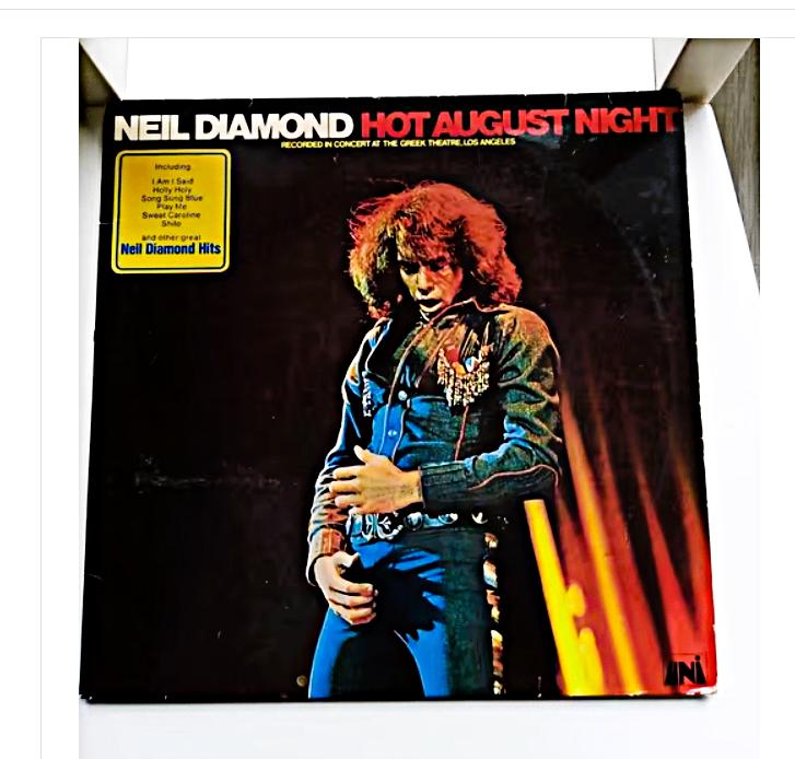 original dubbel lp- neil diamond- hot august night live, Cd's en Dvd's, Vinyl | Pop, Gebruikt, Ophalen of Verzenden, 1970 - 1979