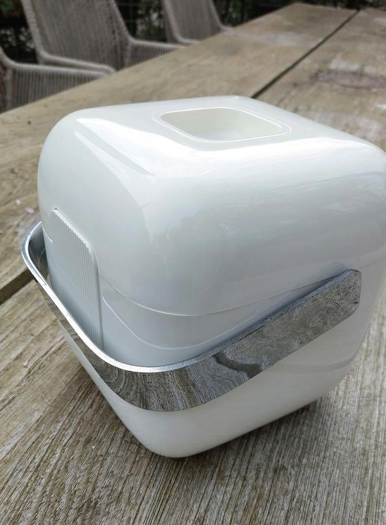 Vintage Space Age Guzzini IJsemmer wit  kunststof, Ophalen of Verzenden