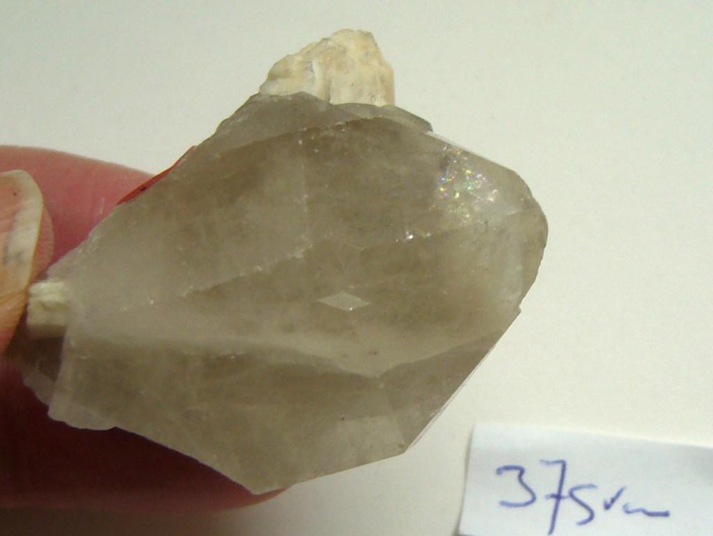 rookkwarts 37gr mineraal edelsteen bergkristal kwarts punt, Ophalen of Verzenden, Mineraal