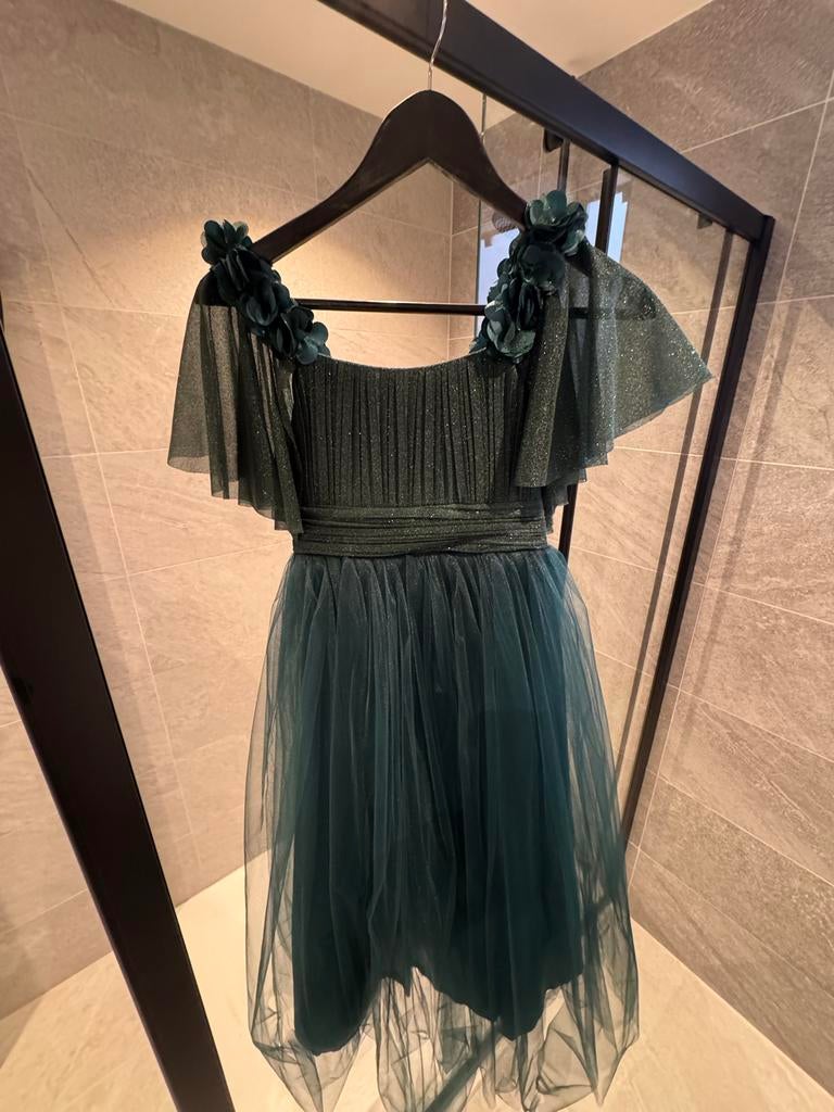 Prachtige gala feestjurk maat 146, Kinderen en Baby's, Kinderkleding | Maat 146, Ophalen of Verzenden, Zo goed als nieuw