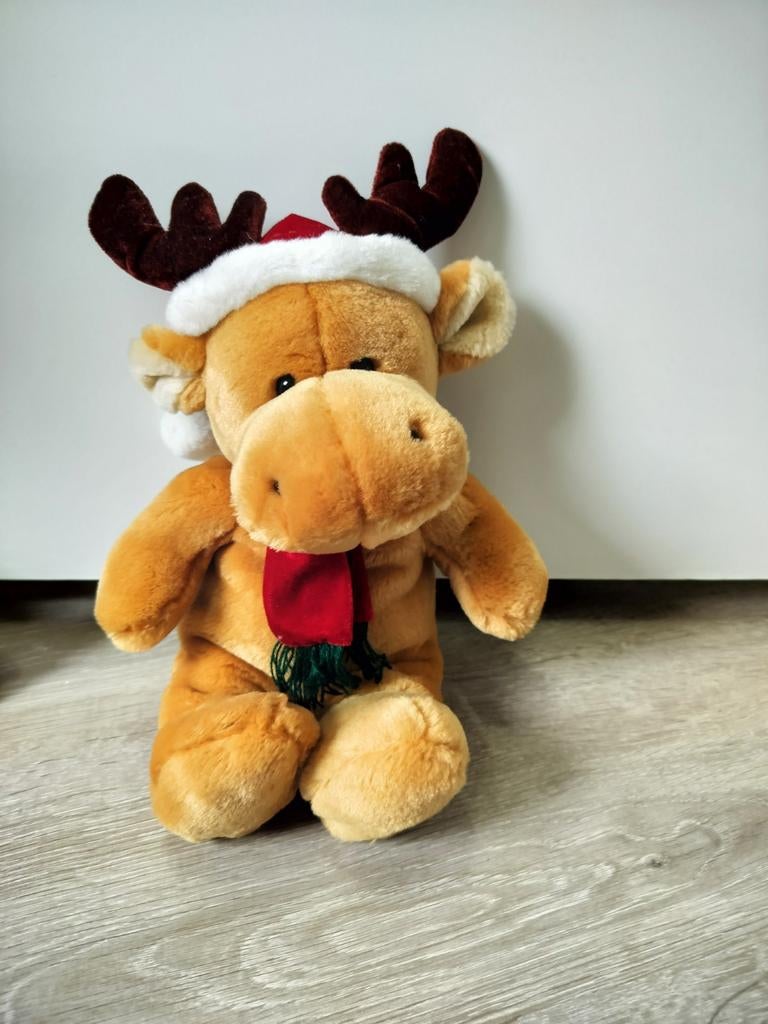 Kerst eland knuffel, Ophalen of Verzenden, Nieuw, Overige typen