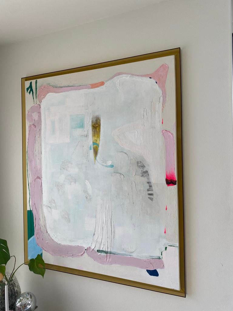 HKliving White Sands schilderij, Antiek en Kunst, Ophalen
