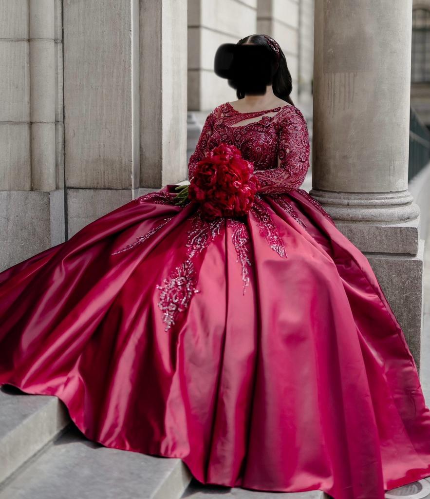 Bordo rode kinalik / hennajurk maat 42/46, Ophalen, Overige typen, Maat 42/44 (L), Zo goed als nieuw