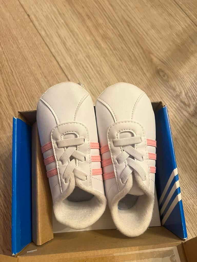 Baby sneakers Adidas Superstar2 Crib roze/wit maat 17 nieuw!, Adidas, Jongen of Meisje, Schoenen, Nieuw