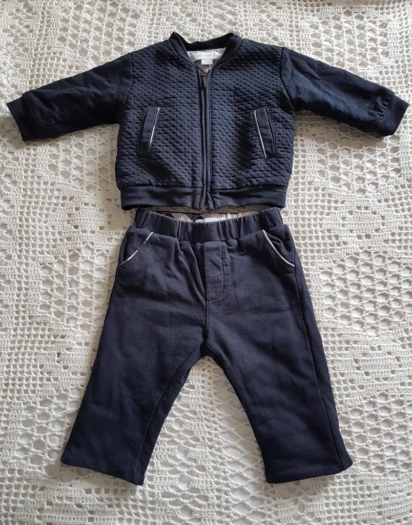 Burberry Baby pak (broek & vest) donkerblauw 62, Kinderen en Baby's, Babykleding | Maat 62, Zo goed als nieuw, Jongetje of Meisje