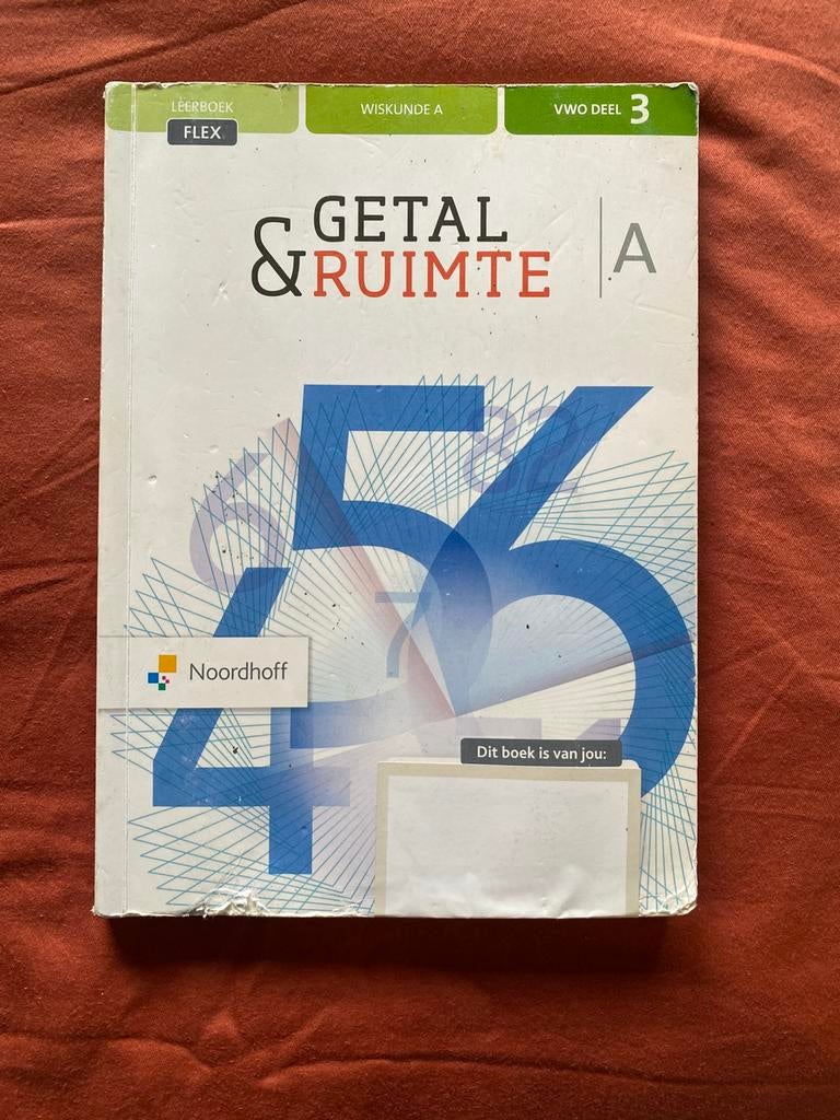 Getal & Ruimte wiskunde A VWO deel 3, Ophalen of Verzenden, Gelezen, VWO, Wiskunde A