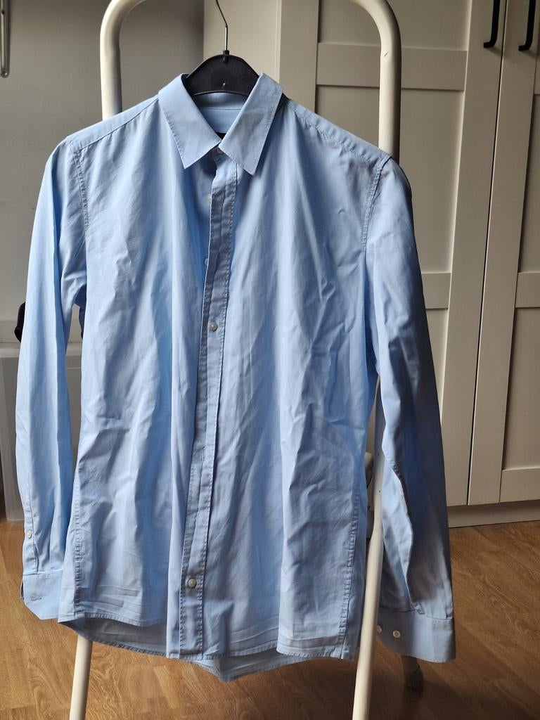 S. Oliver overhemd, blauw, maat M, Kleding | Heren, Blauw, S. Oliver, Zo goed als nieuw, Halswijdte 39/40 (M)