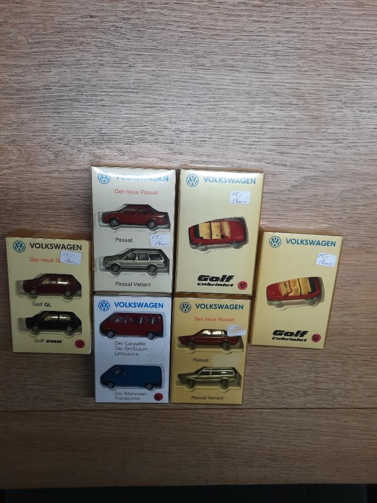 Wiking. 6x Volkswagen. Als geheel 75 , per stuk 15 euro, Ophalen of Verzenden, Auto, Wiking