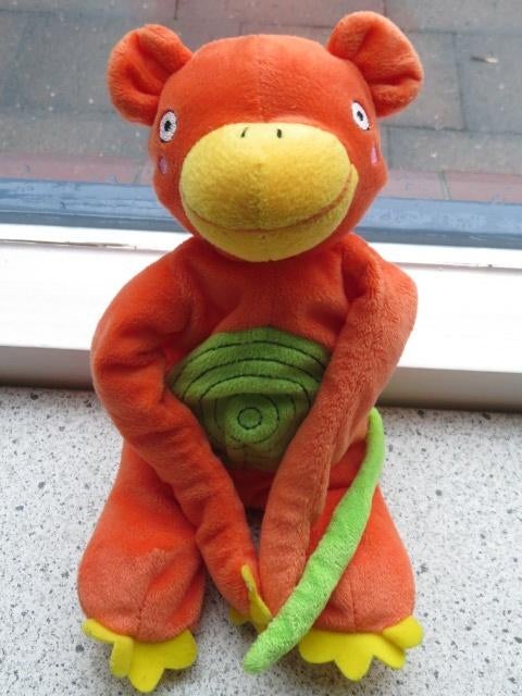 Oranje aap groene buik van IKEA Apa Barnslig pieper in lijf, Ophalen of Verzenden, Zo goed als nieuw, Overige typen