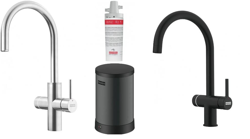 Met nieuwe factuur! Franke Maris Touch (RVS of Zwart) 4L, Nieuw, Grijs, Minder dan 100 cm, 25 tot 50 cm