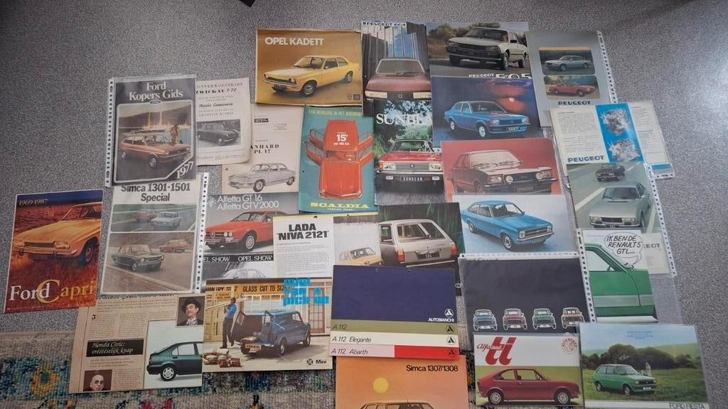 Oude Auto Brochures - Diverse Merken (28 stuks), Ophalen of Verzenden, Gelezen
