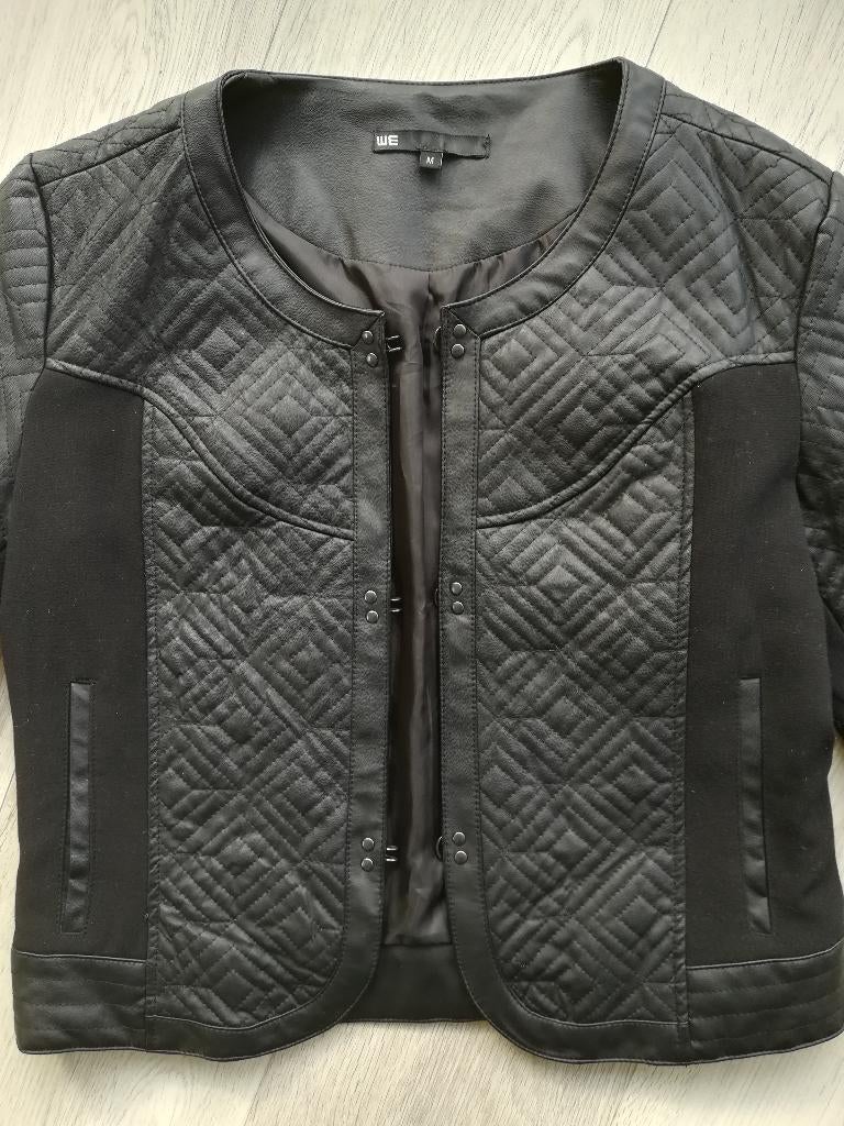 WE jasje zwart PU leer maat M - nieuw -, Maat 38/40 (M), WE, Zwart, Nieuw