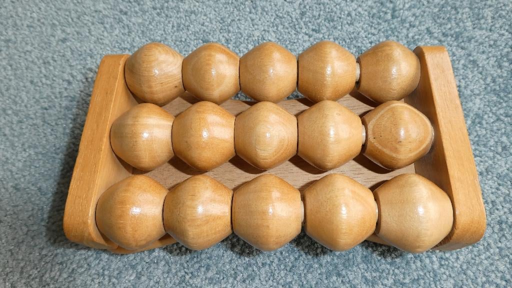 Voetenmassage-roller (hout), Sport en Fitness, Massageproducten, Verzenden, Zo goed als nieuw, Apparaat