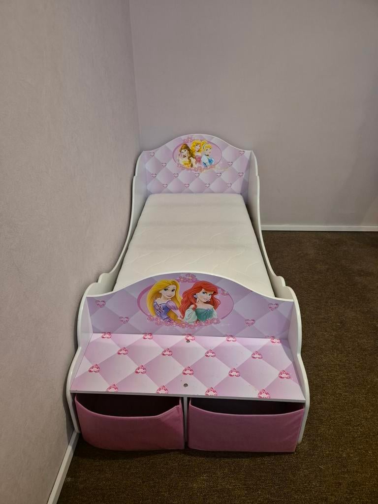 Prinsessenbed 74x140 cm met roze hemel, Ophalen of Verzenden