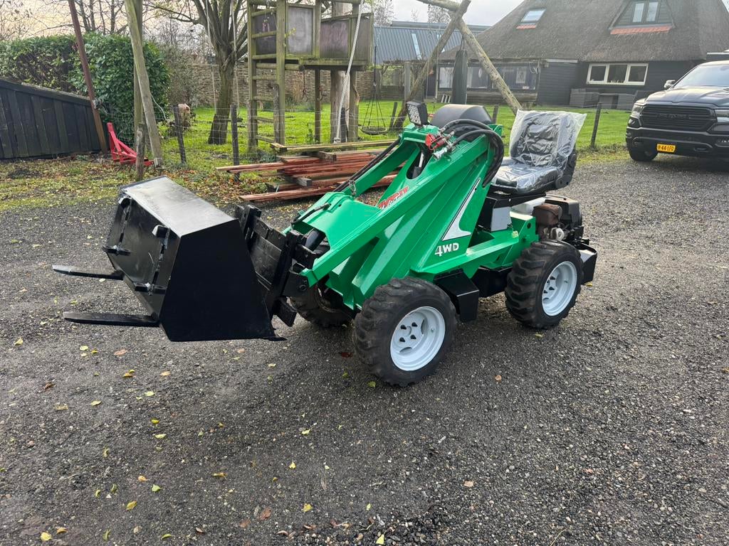 Minishovel avant 513, Ophalen, Wiellader of Shovel