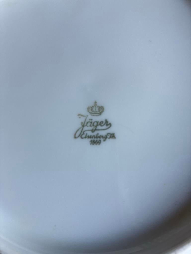 Vintage Jaeger Saxen blauw servies onderdelen, Overige typen, Ophalen of Verzenden, Zo goed als nieuw, Overige stijlen