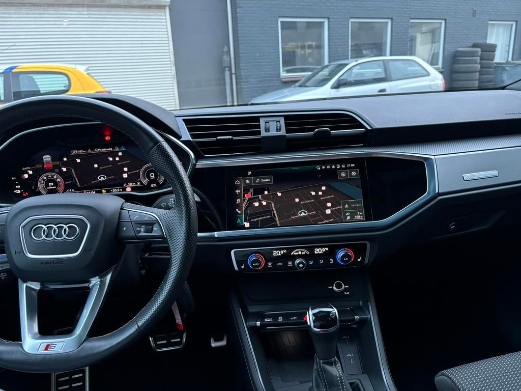 Audi Q3 45 Tfsi e 245pk Phev 2021 Wit PANORAMA DAK S-LINE, Auto's, Audi, Leder en Stof, Wit, Plug-in hybride, Hybride Elektrisch/Benzine