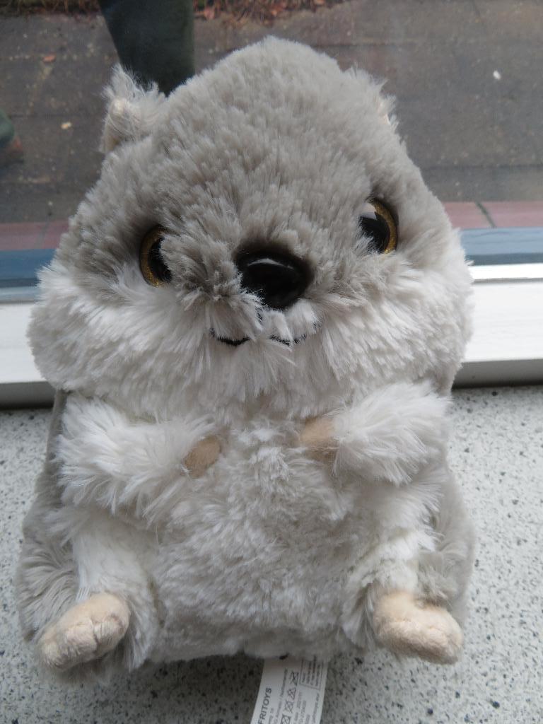 Grijs met witte hamster merk Jafri Toys goudkleurige ogen, Ophalen of Verzenden, Zo goed als nieuw, Overige typen