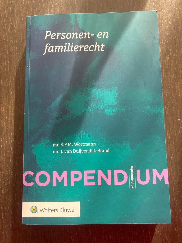 Personen- en familierecht - Compendium, Ophalen of Verzenden, Gamma, Zo goed als nieuw, HBO