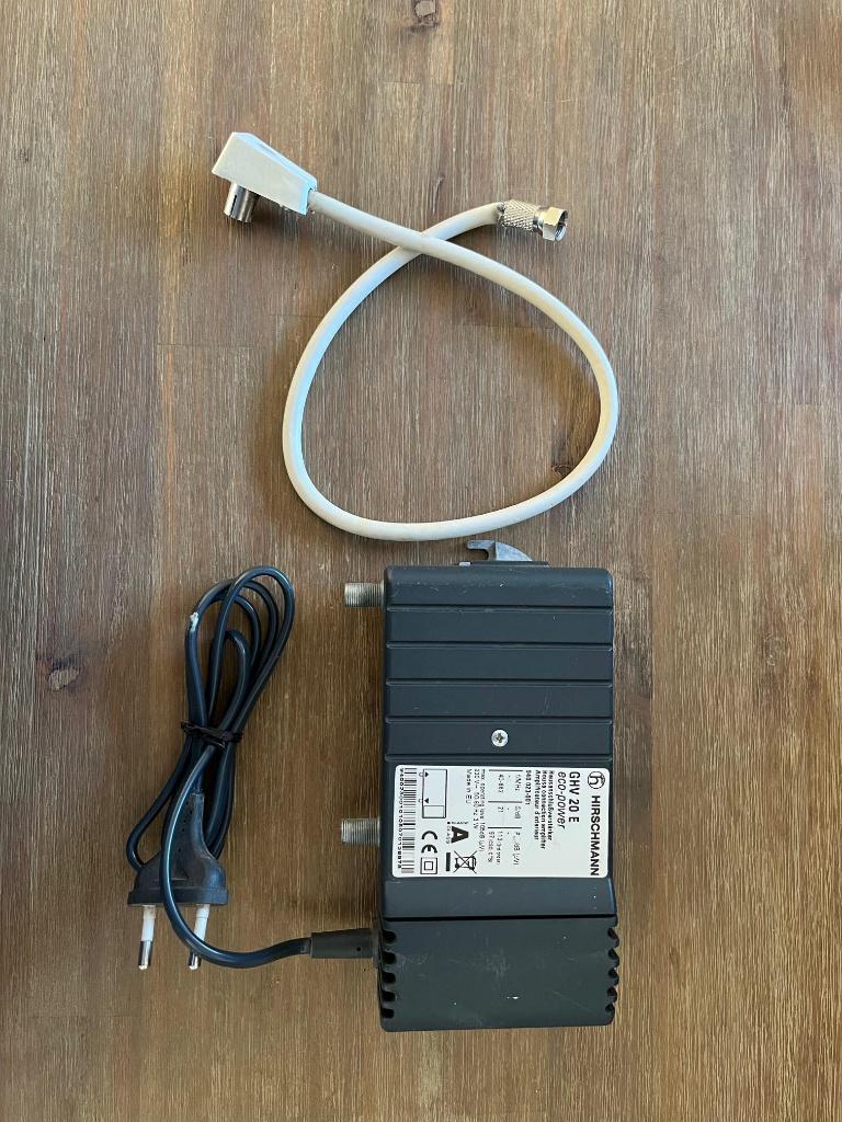 Hirschmann GHV 20 E eco-power Coax TV signaal versterker, Minder dan 60 watt, Ophalen, Overige merken, Gebruikt