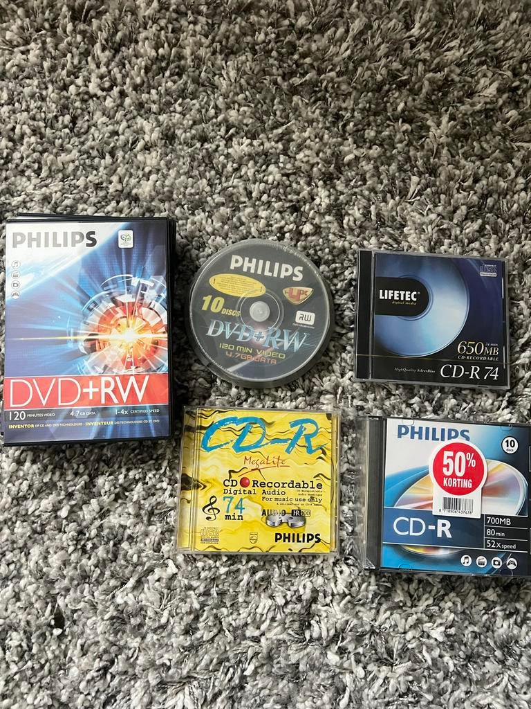 DVD-RW en CD-R Opname Media - Diverse merken, Ophalen of Verzenden, Gebruikt, Dvd, Herschrijfbaar