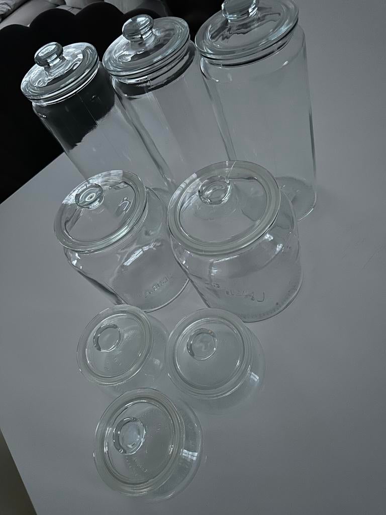 IKEA VARDAGEN 24 voorraadpotten, Ophalen of Verzenden, Gebruikt, Glas, Pot, Bus of Blik