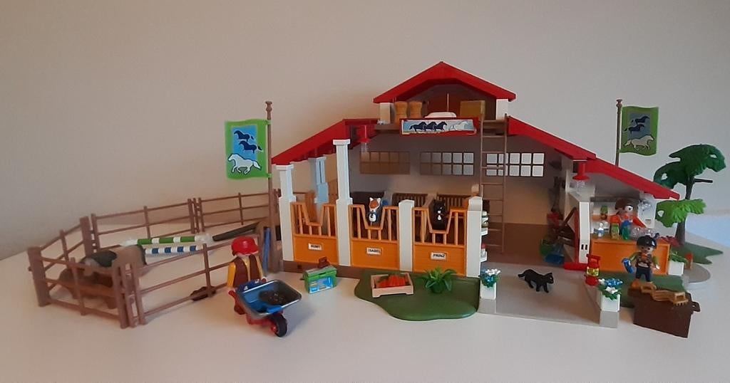 Playmobil 4190 Paardenmanege (Set 448), Kinderen en Baby's, Speelgoed | Playmobil, Ophalen of Verzenden, Zo goed als nieuw, Complete set