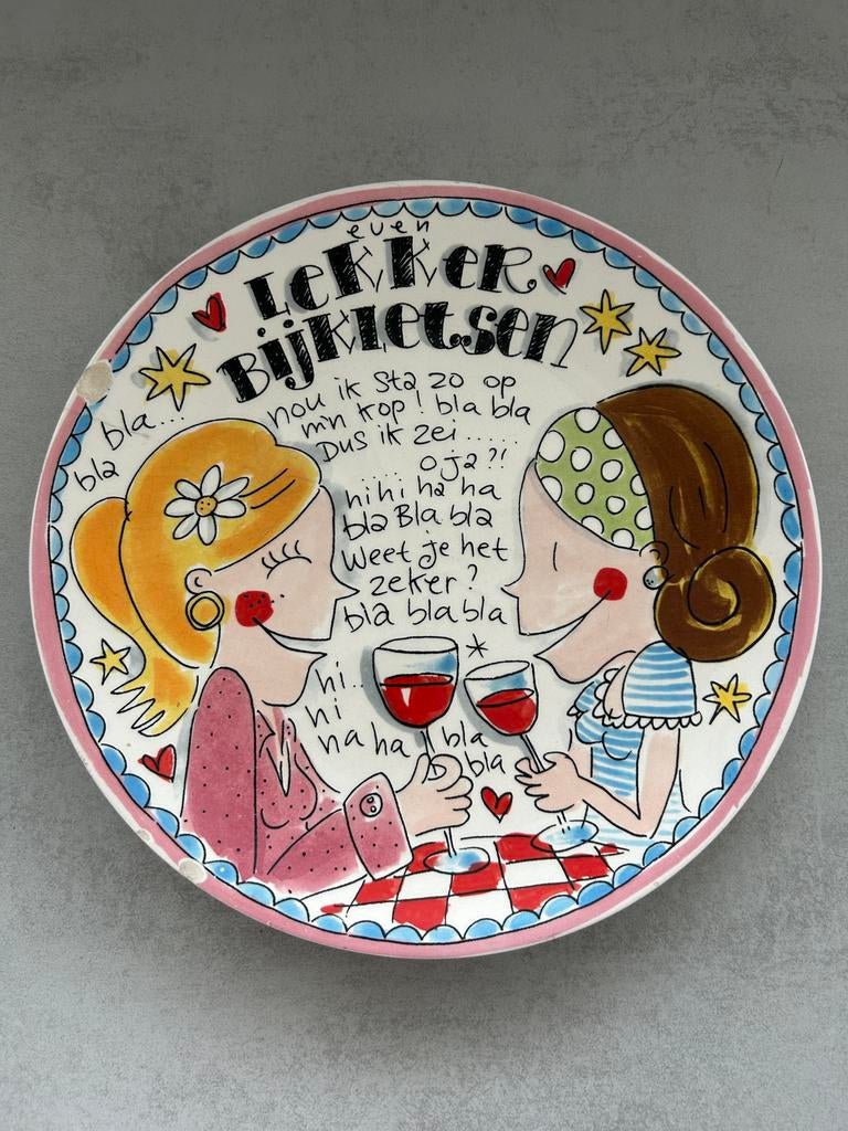 Bord even bijkletsen (26 cm) Blond Amsterdam, Ophalen, Gebruikt