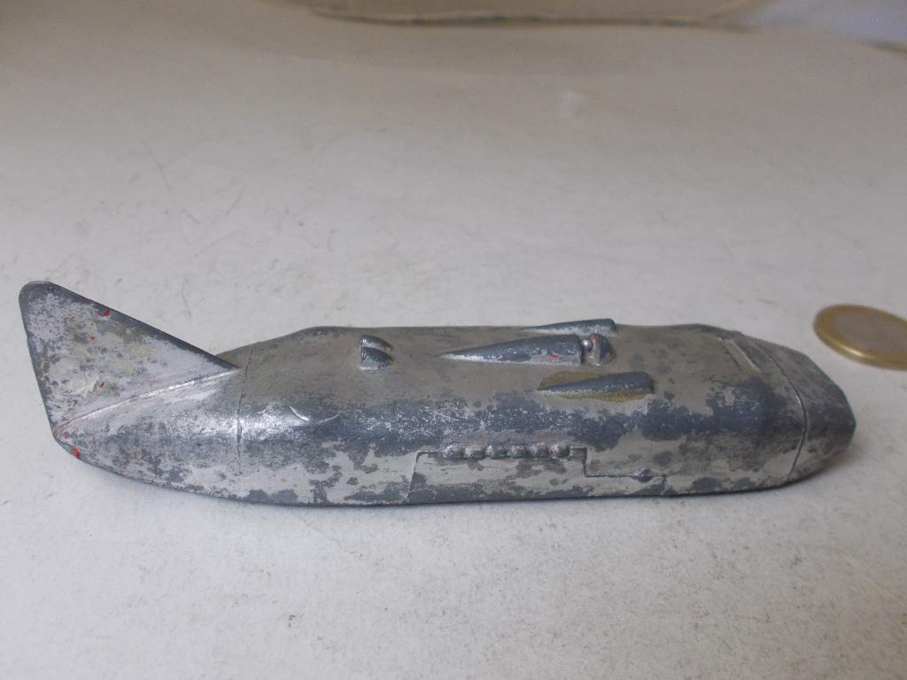 1938 Dinky Toys 23M THUNDERBOLT SPEED RECORD CAR (-L-), Ophalen of Verzenden, Gebruikt, Auto, Dinky Toys